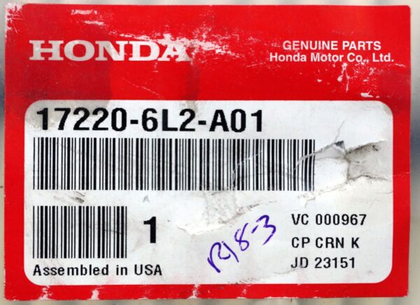 Genuine OEM 17220-6L2-A01 Honda Engine Air Filter Insight 19-20 - Image 2