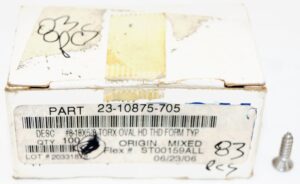 Box of 83 Freightliner 23-10875-705 Screw Tapping Torx Oval Head #8 x 0.625