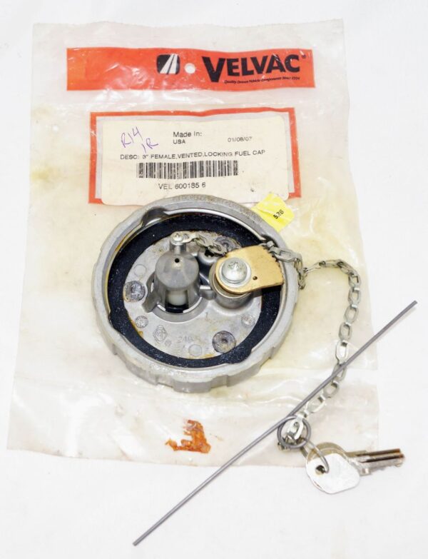 Velvac 600185-6 Aluminum Fuel Cap Female Vented Locking with Keys - Image 4