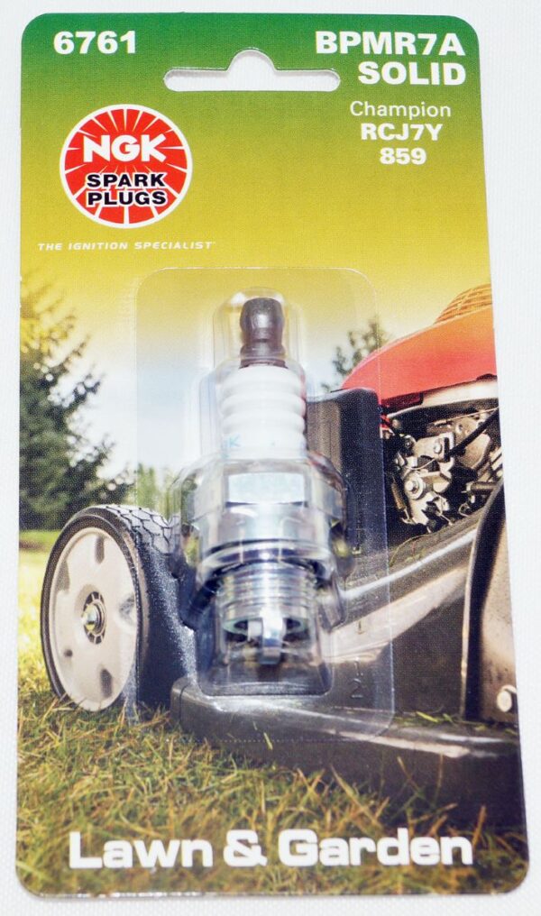 4 Pack Genuine NGK 6761 BPMR7A Nickel Spark Plugs Lawn & Garden Solid Terminal - Image 2