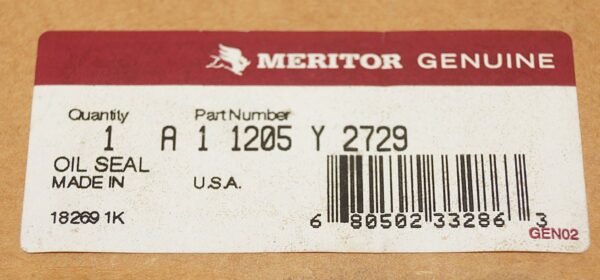Genuine Meritor A11205Y2729 Wheel Seal for Meritor SQ100 Front Axles - Image 4