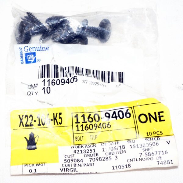 Genuine OEM 11609406 GM Taillight Screw Bolt 1994-2017 - Image 2