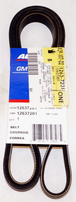 Genuine OEM 12637201 GM Serpentine Belt