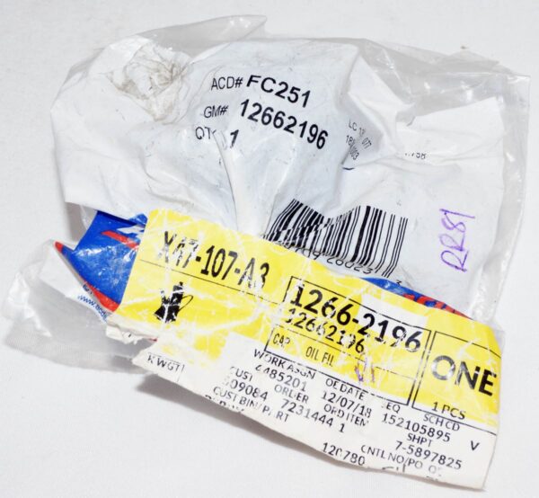 Genuine OEM ACDelco FC251 GM 12662196 Engine Oil Filler Cap dexos 5W-30 - Image 2
