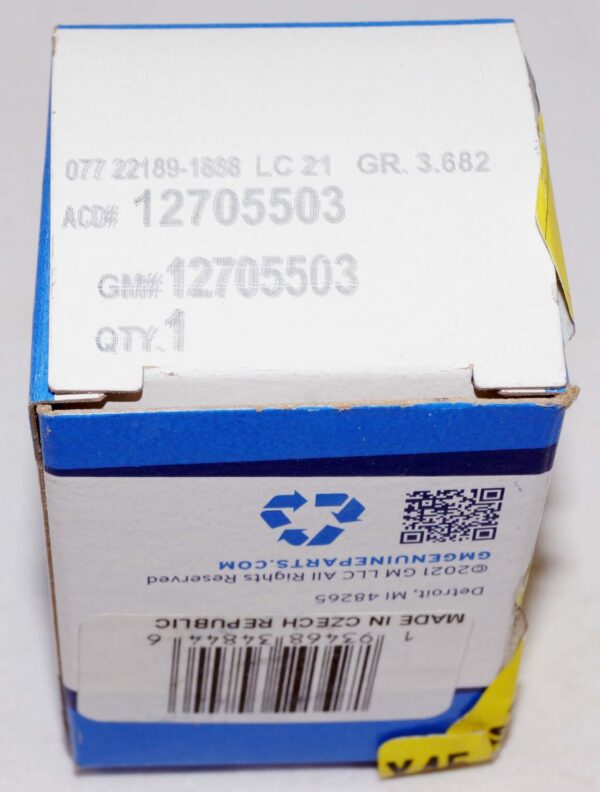 Genuine OEM 12705503 GM Fuel Injection Fuel Rail Pressure Sensor - Image 2