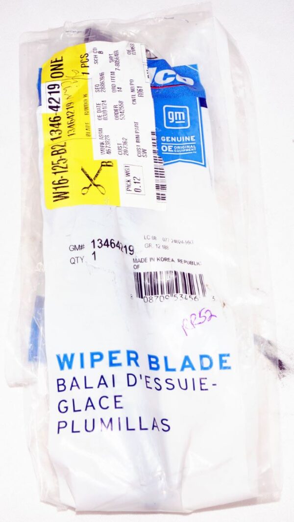 Genuine OEM ACDelco Rear Window Wiper Blade GM 13464219 - Image 2