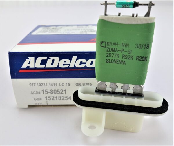 Genuine OEM ACDelco 15-80521 HVAC Blower Motor Resistor GM 15218254 - Image 2