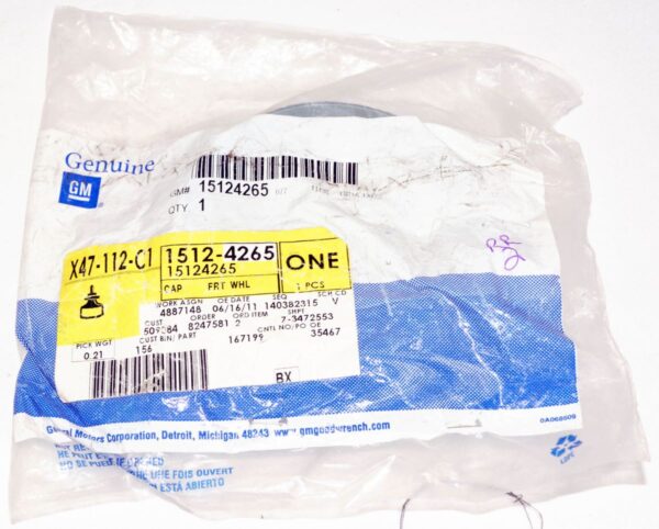 Genuine OEM 15124265 GM Front Suspension Brake Components Dust Cap - Image 2
