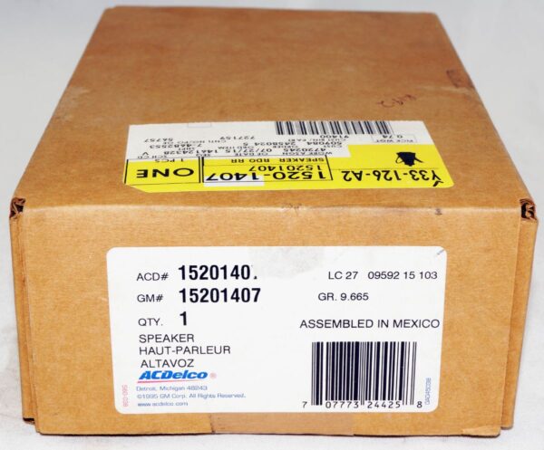 Genuine OEM 15201407 ACDelco Speaker Rear GM - Image 2