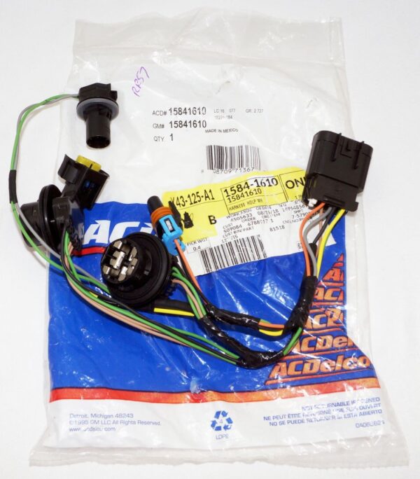 Genuine ACDelco OEM 15841610 GM Headlamp Wiring Harness