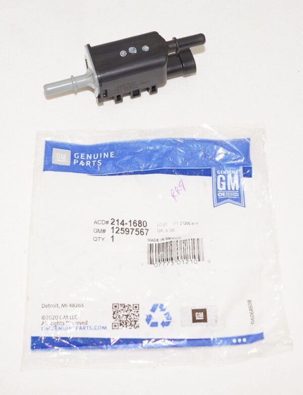 Genuine OEM ACDelco Vapor Canister Purge Solenoid Valve 214-1680 GM 12597567