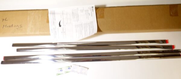 Genuine OEM GM 22988755 4 Piece Front and Rear Door Moldings in Chrome