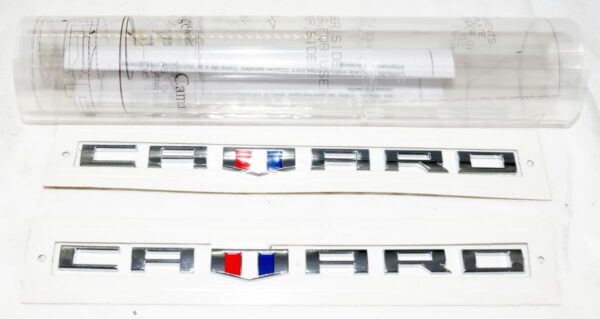 Genuine OEM 23273557 GM Camaro Chrome Fender Emblem Kit - Image 3