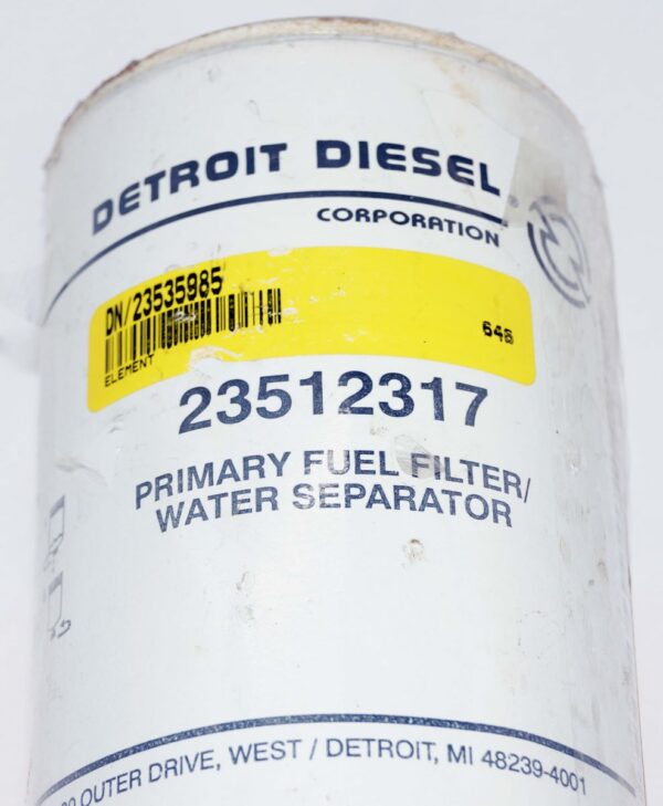 Detroit Diesel Fuel Water Separator 23512317 23535985 Twist & Drain Heavy Truck - Image 2
