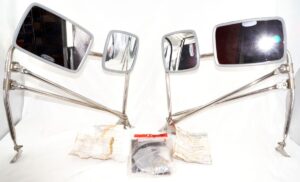 Wide Angle Non Retractable Stud Mount System Mirrors SS 713113 Right & Left Side