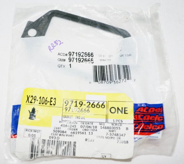 Genuine OEM GM Engine Oil Cooler Adapter Seal 97192666 - Image 2