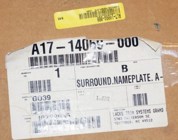 Freightliner A17-14069-000 Surround Nameplate Chrome - Image 2
