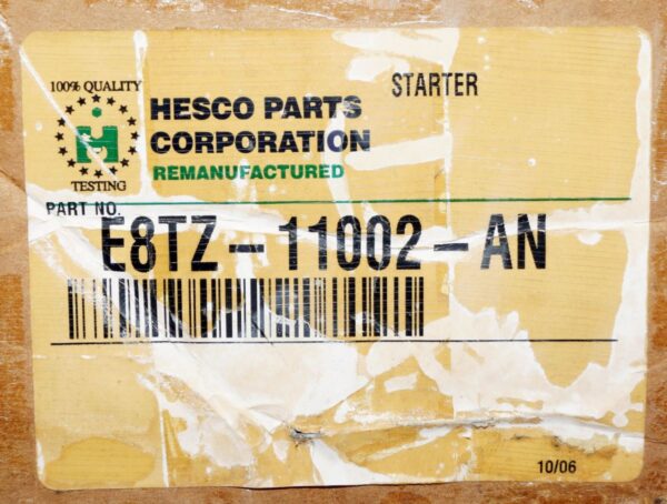Hesco E8TZ11002AN Reman Starter - Image 2