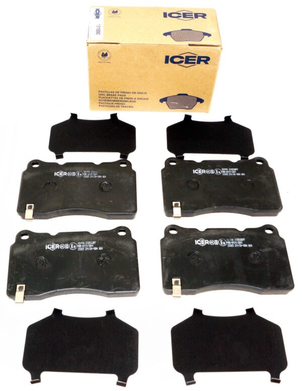 ICER 181990 Set of 4 Brake Pads fits select Tesla Vehicles
