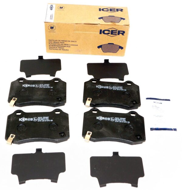 ICER 182230 Set of 4 Brake Pads fits select Tesla Vehicles