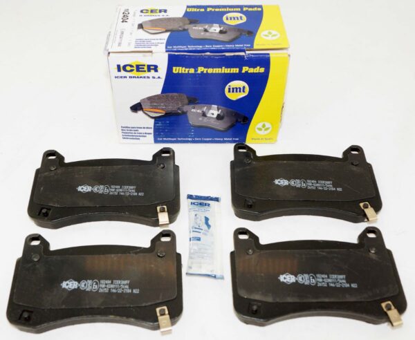 ICER 182404 Set of 4 Brake Pads fits select Tesla Vehicles
