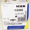 ICER 182406 Set of 4 Brake Pads fits select Tesla vehicles - Image 3
