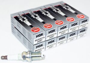 Set of 10 Genuine NGK 2087 BKR5EYA V-Power Spark Plugs