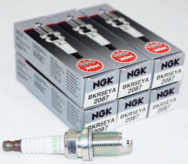Set of 6 NGK 2087 BKR5EYA V-Power Spark Plugs
