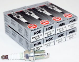 Set of 8 NGK 2087 BKR5EYA V-Power Spark Plugs