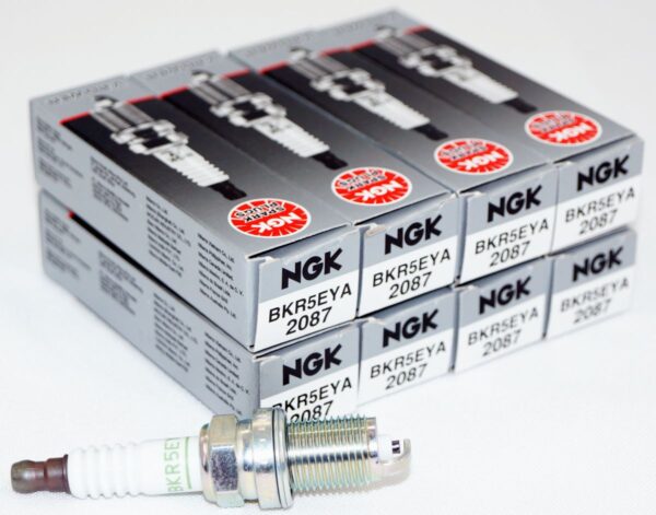 Set of 8 NGK 2087 BKR5EYA V-Power Spark Plugs
