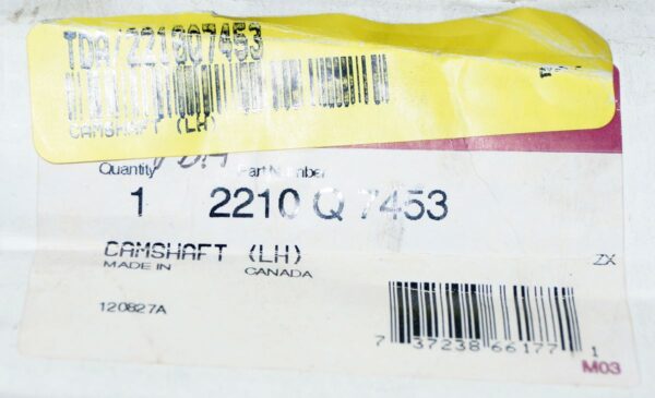 Genuine Meritor Left Side Camshaft 2210-Q-7453 - Image 2