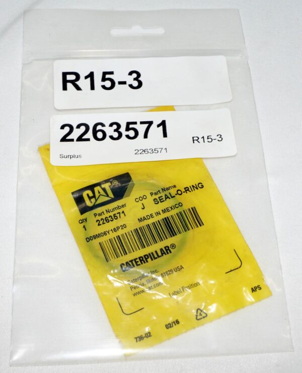 Genuine OEM 2263571 Seal O-Ring Caterpillar CAT - Image 2