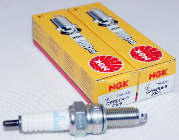 Set of 2 Genuine NGK 2306 CPR8EA-9 Nickel Spark Plugs
