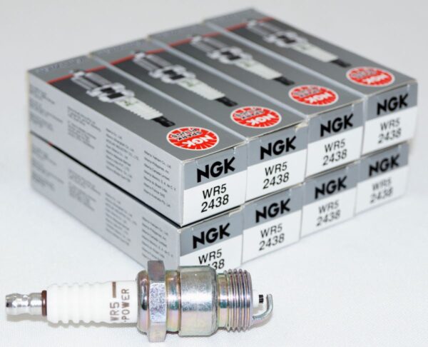 Set of 8 Genuine NGK 2438 WR5 V-Power Spark Plugs