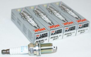 Set of 4 Genuine NGK 2647 PFR5G-11 Laser Platinum Spark Plugs