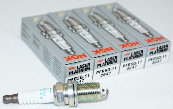 Set of 4 Genuine NGK 2647 PFR5G-11 Laser Platinum Spark Plugs