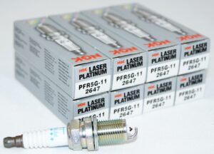 Set of 8 Genuine NGK 2647 PFR5G-11 Laser Platinum Spark Plugs
