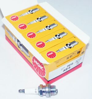 Set of 10 Genuine NGK 2910 AB-6 Nickel Spark Plugs