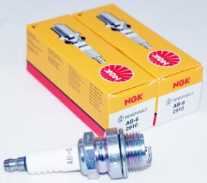 Set of 2 Genuine NGK 2910 AB-6 Nickel Spark Plugs