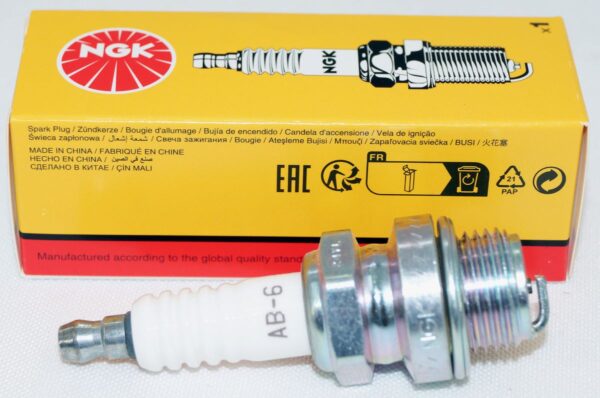 Set of 2 Genuine NGK 2910 AB-6 Nickel Spark Plugs - Image 2