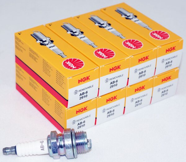 Set of 8 Genuine NGK 2910 AB-6 Nickel Spark Plugs
