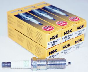 Set of 6 Genuine NGK 3381 LZTR5AGP G-Power Platinum Spark Plugs