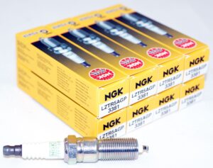 Set of 8 Genuine NGK 3381 LZTR5AGP G-Power Platinum Spark Plugs
