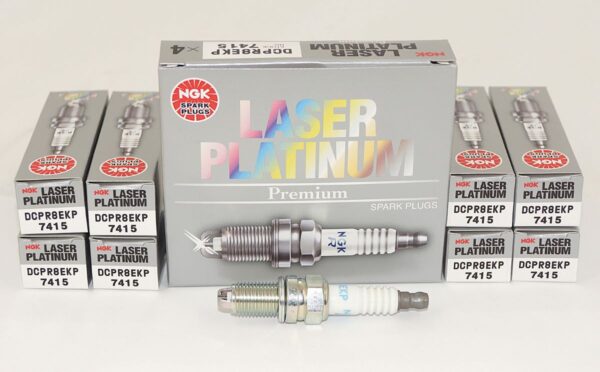 Set of 8 NGK 7415 DCPR8EKP Multi-Ground Spark Plugs