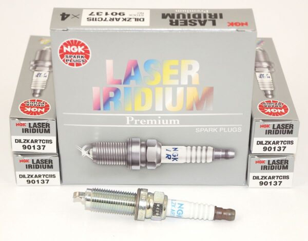 Set of 4 NGK 90137 DILZKAR7C11S Laser Iridium Spark Plugs