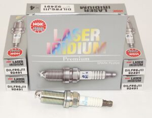 Set of 4 NGK 92491 DILFR6J11 Laser Iridium Spark Plugs