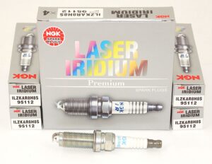 Set of 4 NGK 95112 ILZKAR8H8S Laser Iridium Spark Plugs