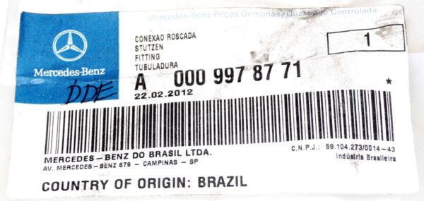 Genuine OEM A0009978771 Fitting Mercedes-Benz Freightliner - Image 4