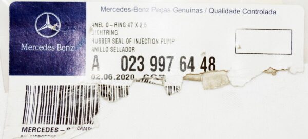Genuine OEM A0239976448 O-Ring Detroit Diesel Mercedes-Benz - Image 2