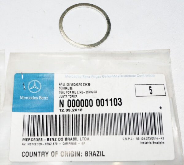 Genuine Mercedes Benz N000000001103 Sealing Ring - Detroit Diesel